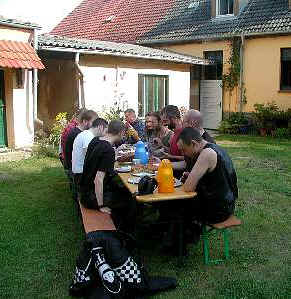 Kaffeetrinken auf dem Hollerhof