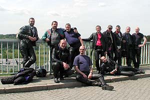 Gruppenbild auf der Rauschenbach-Talsperre