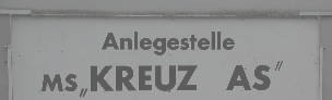 Anlegestelle MS Kreuz As