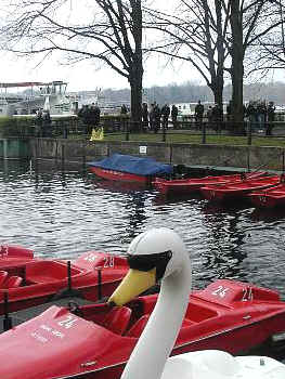 Sammeln zur Abfahrt an der Greenwichpromenade