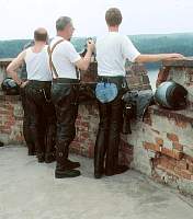 Auf dem Turm der Burg Lagow